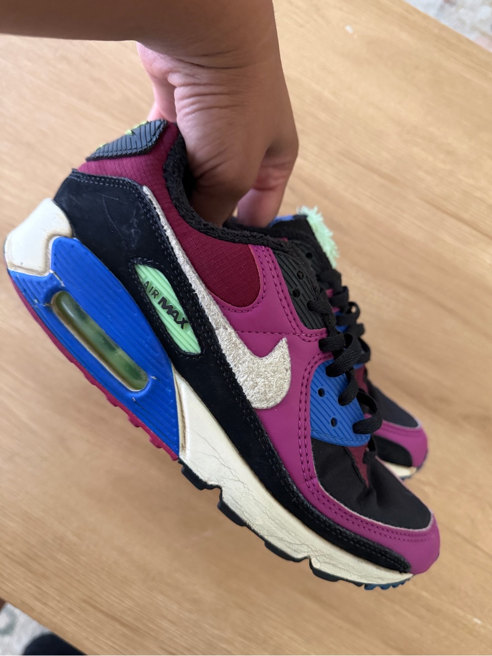 Nike Air Max Sneakers in Black, Purple, Blue and Mint